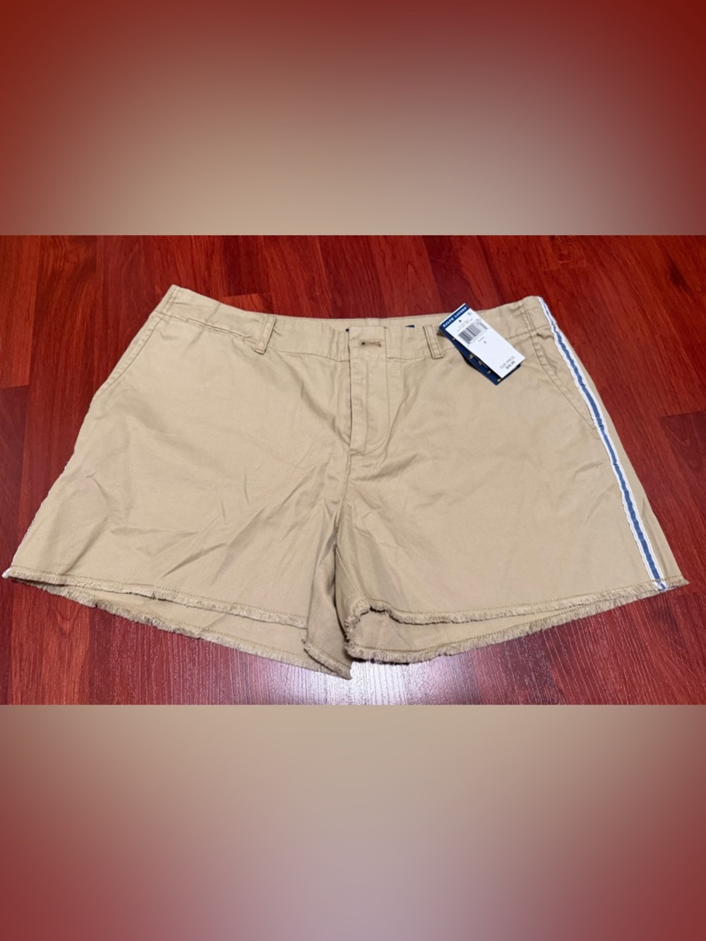 Polo by Ralph Lauren Khaki Frayed Hem Women's Shorts